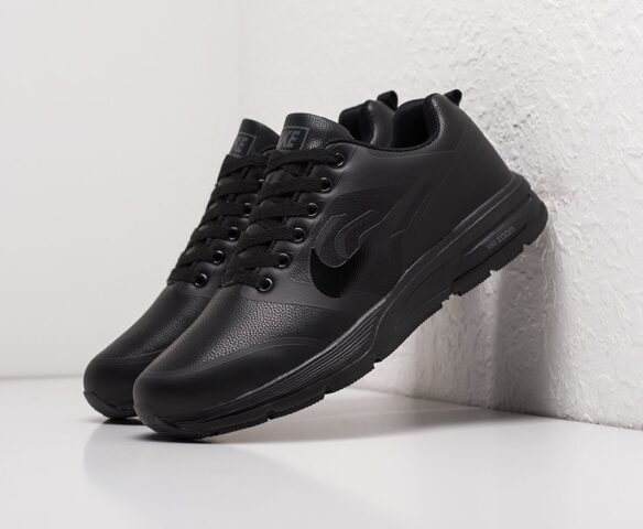 Nike Air Pegasus +30 low черные leather