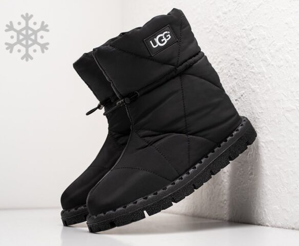 Зимние Сапоги UGG textile black