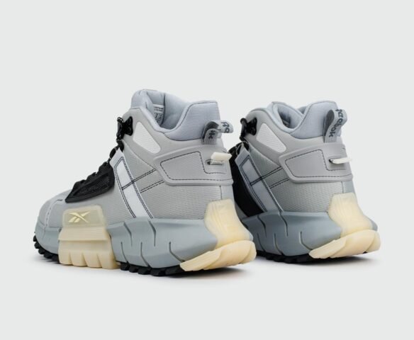 Reebok Zig Kinetica Mid Grey. Вид 3